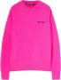 Palm Angels Fuchsia Trui met Geborduurd Logo Pink Heren - Thumbnail 1