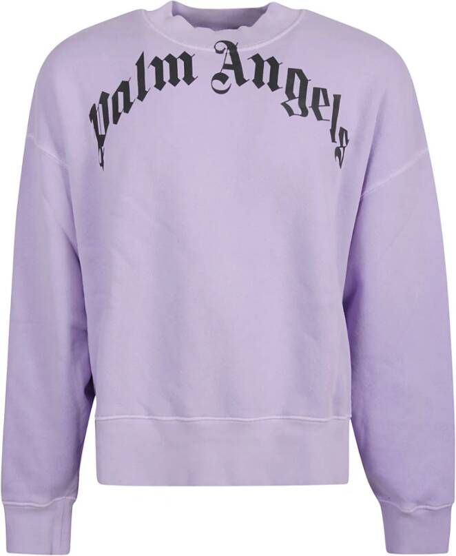 Palm Angels Sweater met logo heren katoen Polyester XL Paars