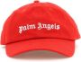 Palm Angels Logo Baseballpet met Geborduurde Letters Red Heren - Thumbnail 1