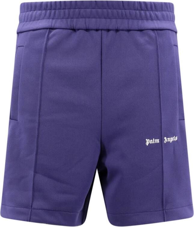 Palm Angels Gerecyclede Jersey Bermuda Shorts Blauw Heren