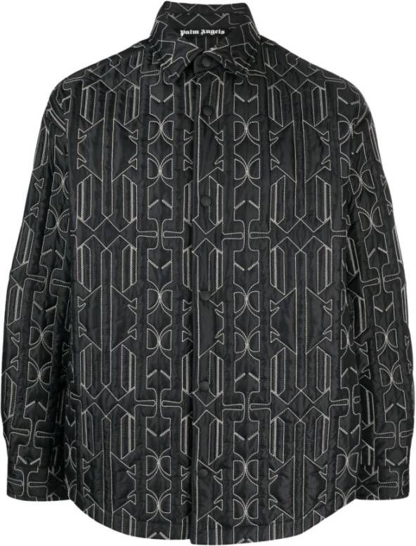 Palm Angels Grijze Jassen met Stijl Grijs Heren
