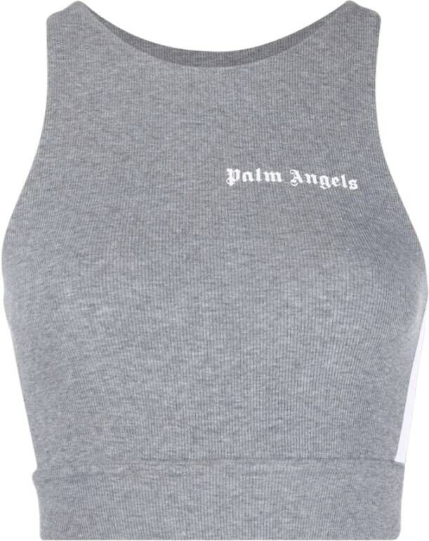 Palm Angels Grijze Trainings Track Top voor Vrouwen Grijs Dames