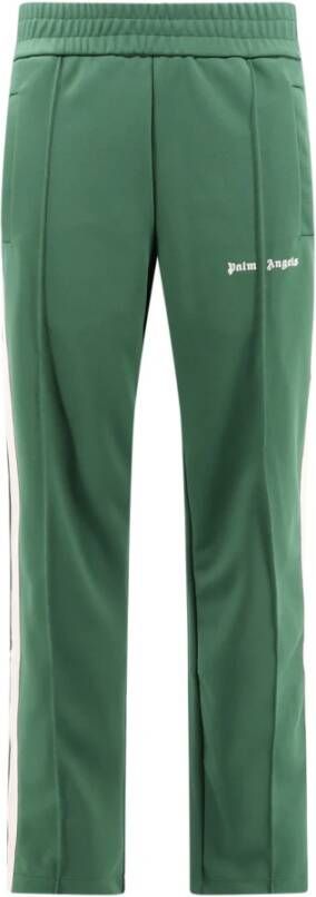 Palm Angels Groene Nylonbroek met Elastische Tailleband Groen Heren