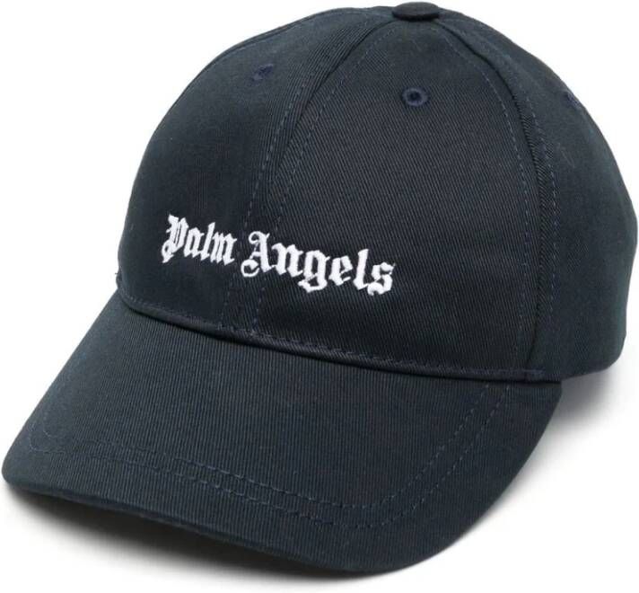 Palm Angels Streetwear Logo Baseball Cap Blauw