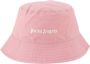 Palm Angels Logo Bedrukt Effen Kleur T-Shirt Pink Dames - Thumbnail 1