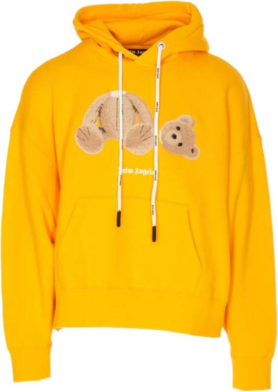 Palm Angels Hoodie met beerprint Geel - Foto 2