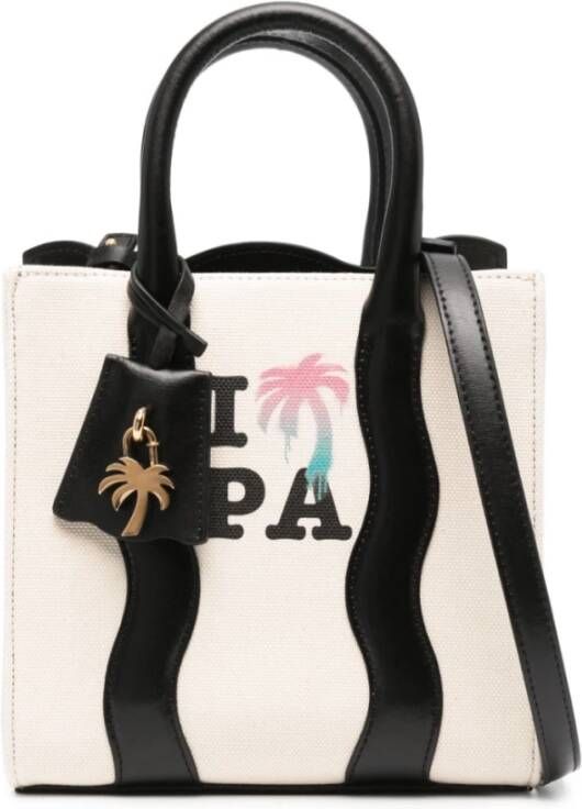 Palm Angels I Love PA Tote Bag Wit White Dames