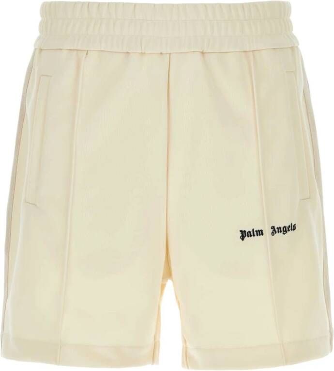 Palm Angels Ivory Bermuda Shorts Stijlvolle Upgrade voor Heren White Heren