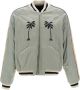 Palm Angels Life is Palm Bomber jacket Blauw Heren - Thumbnail 1