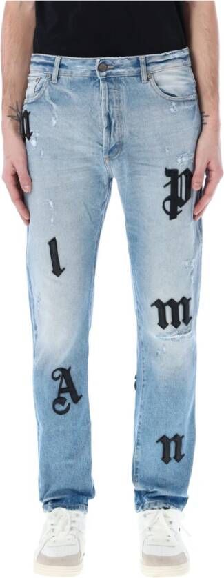 Palm Angels Jeans Blauw Heren