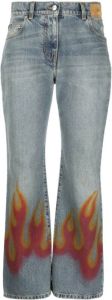 Palm Angels Jeans Clear Blue Blauw Dames