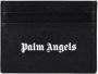 Palm Angels Kaarthouder van zwart korrelig leer Zwart Heren - Thumbnail 1