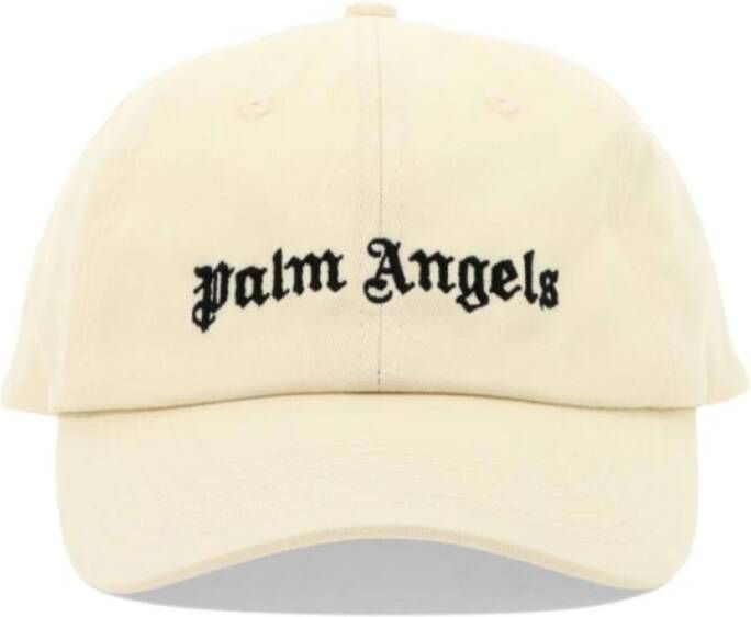 Palm Angels Heren Classic Logo Cap Off White Heren