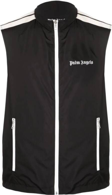 Palm Angels Stijlvolle Sweatshirt met Ritssluiting Black Heren