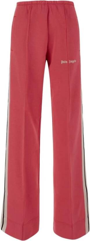 Palm Angels Leather Trousers Roze Dames