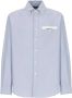 Palm Angels Sartorial Tape Overhemd L S Moeiteloze stijl en veelzijdigheid Blauw Heren - Thumbnail 1