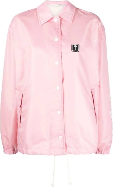 Palm Angels Lichtgewicht Roze Polo Shirt Ss23 Roze Dames