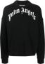 Palm Angels Trainingsshirt Zwarte Katoenen Sweatshirt met Bedrukte Capuchon Zwart Heren - Thumbnail 2