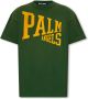 Palm Angels Merk T-shirt Groen Heren - Thumbnail 1