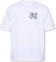 Palm Angels Klassiek Wit Katoenen T-Shirt met Zwarte Logo Print Wit Heren - Thumbnail 1