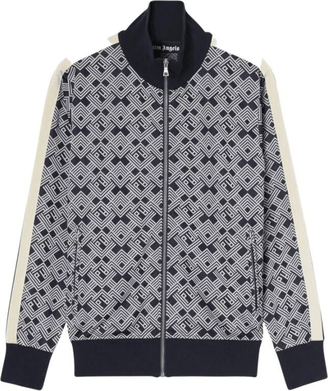 Palm Angels Monogram track jas Blauw Heren