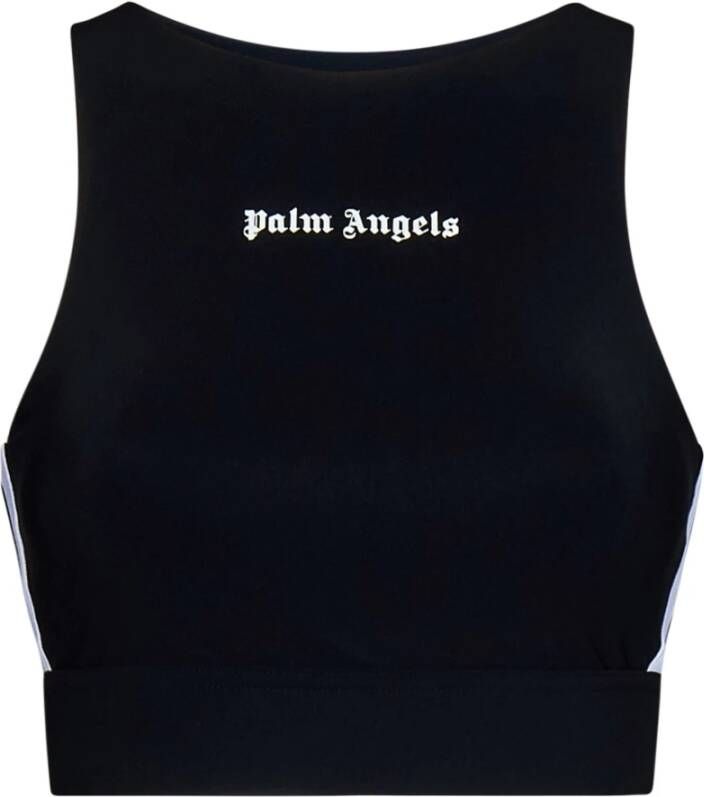 Palm Angels Dames Trainings Track Top Zwart Wit Black Dames