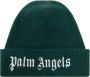 Palm Angels Kids Muts met geborduurd logo Groen - Thumbnail 1