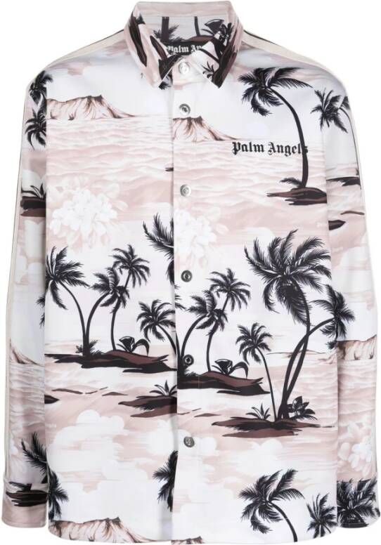 Palm Angels Normaal shirt Beige Heren