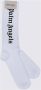 Palm Angels Logo Intarsia Katoenen Sokken White Heren - Thumbnail 1