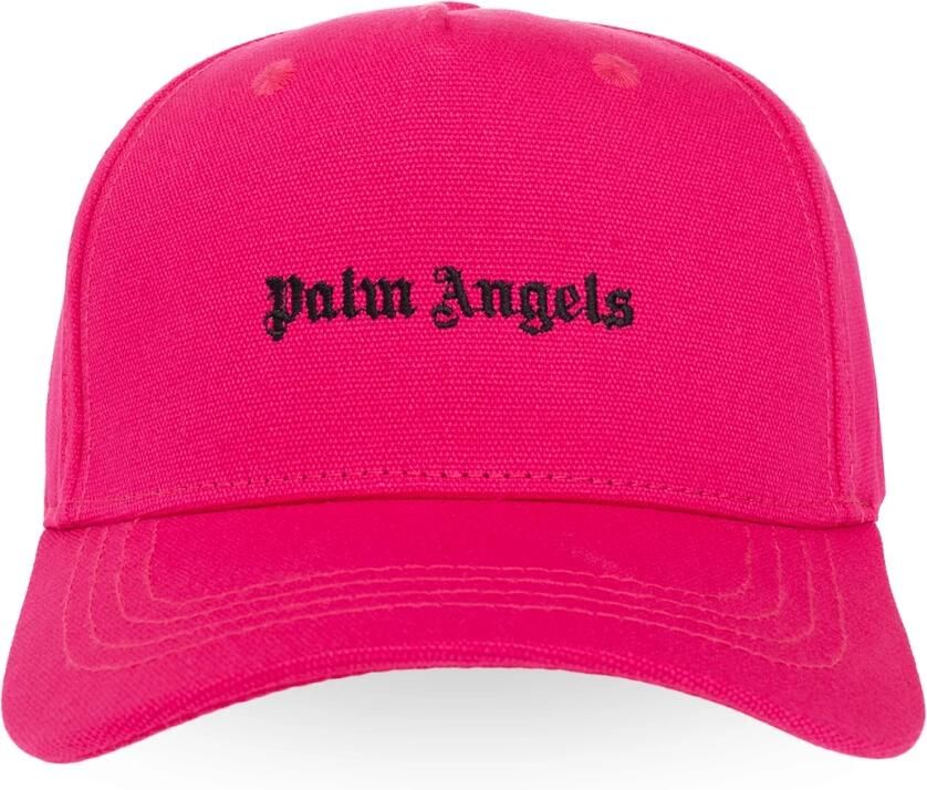 Palm Angels Fuchsia Logo Geborduurde Katoenen Hoed Pink Heren - Foto 4