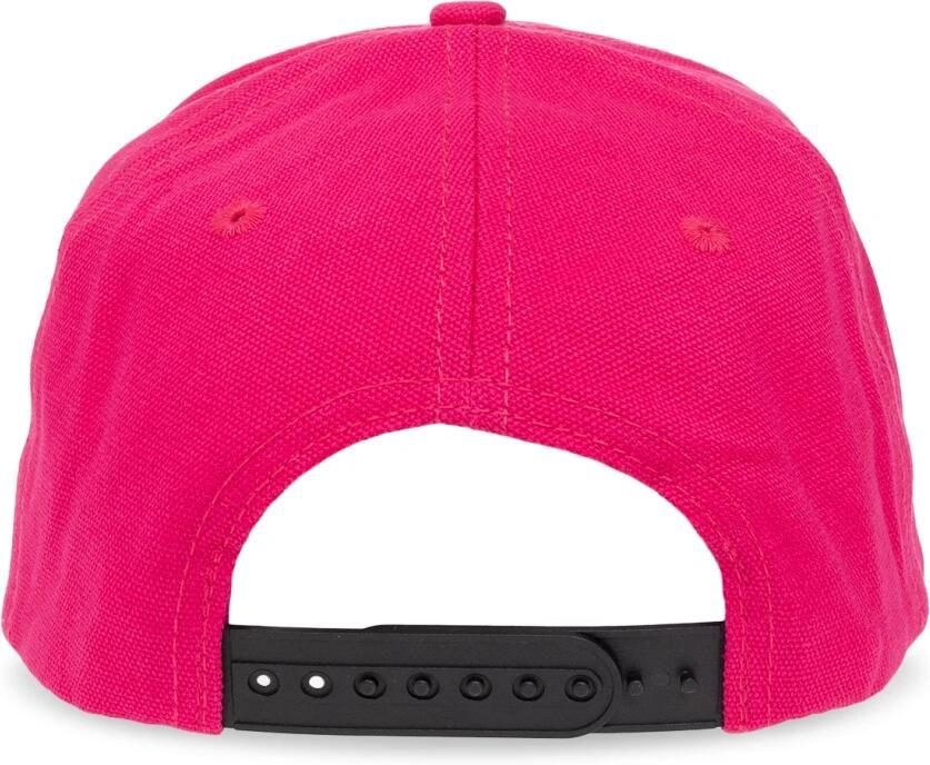 Palm Angels Fuchsia Logo Geborduurde Katoenen Hoed Pink Heren - Foto 2