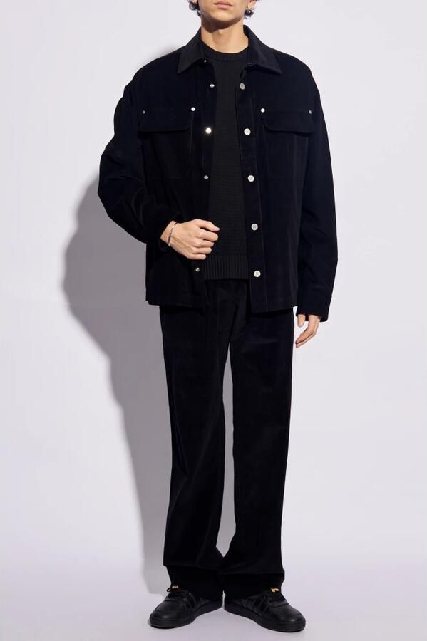 Palm Angels Corduroy Wijde Broek 100% Katoen Black Heren - Foto 2