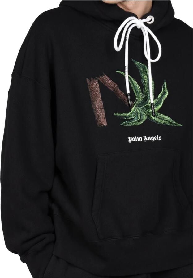 Palm Angels Zwarte Sweatshirt Aw23 Black Heren - Foto 2