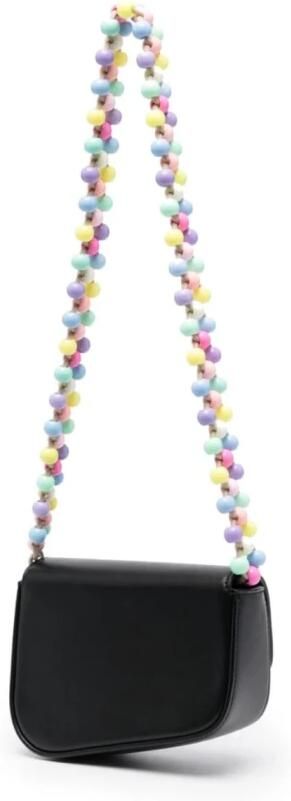 Palm Angels Shoppers Mini Crash Beads Embellished Shoulder Bag In Black in zwart - Foto 4