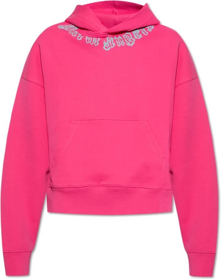 Palm Angels Hoodie Pink Heren