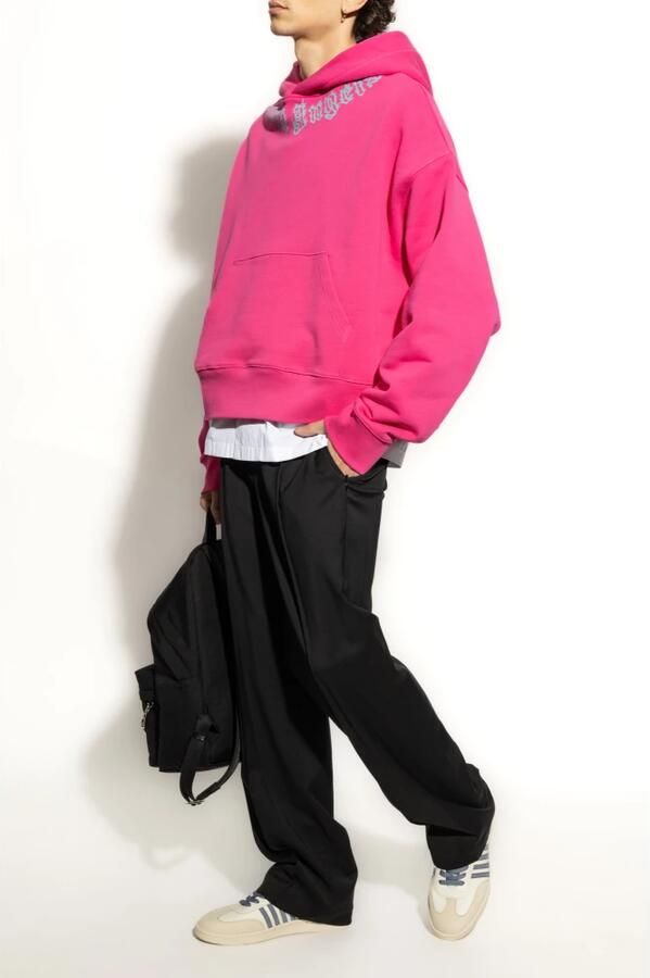Palm Angels Hoodie Pink Heren - Foto 3