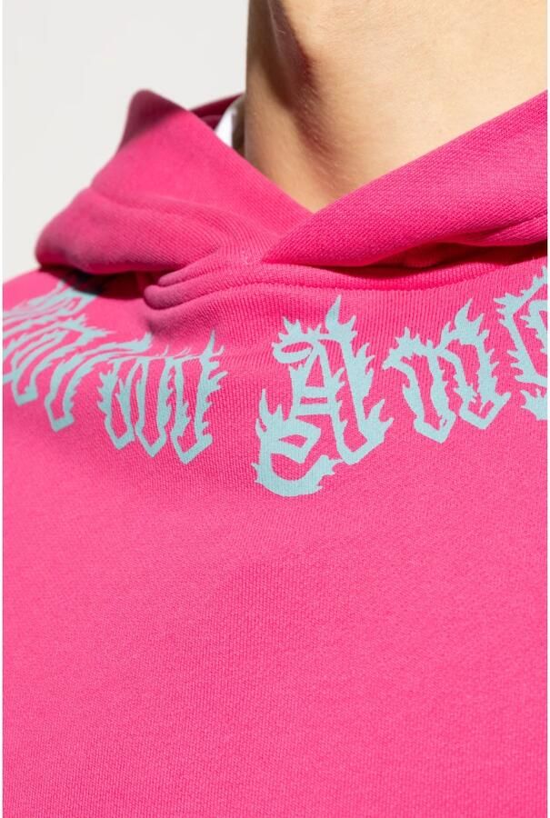Palm Angels Hoodie Pink Heren - Foto 2