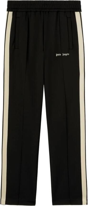 Palm Angels Logo Print Two-Tone Broek Black Heren