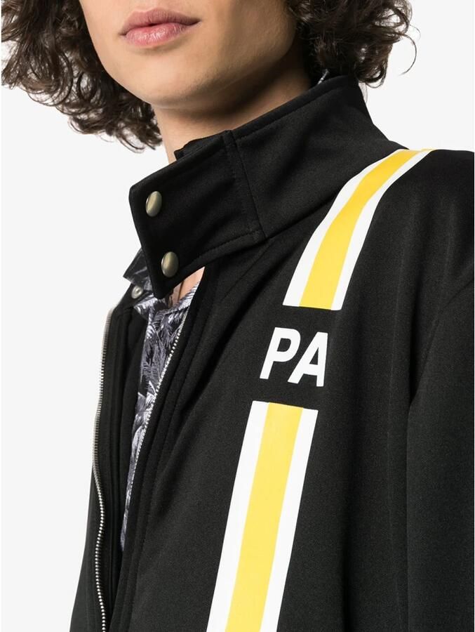 Palm Angels Monogram Logo Track Jacket Black Heren
