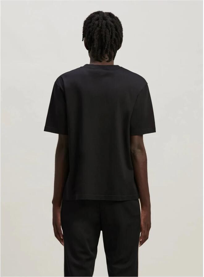 Palm Angels Zwart Monogram T-shirt met Geborduurd Logo Black Heren - Foto 5