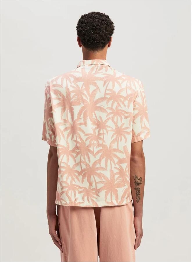 Palm Angels Roze Palms Allover Bowling Shirt Pink Heren - Foto 2