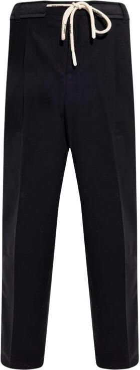 Palm Angels Casual Joggingbroek met zijstrepen Black Heren
