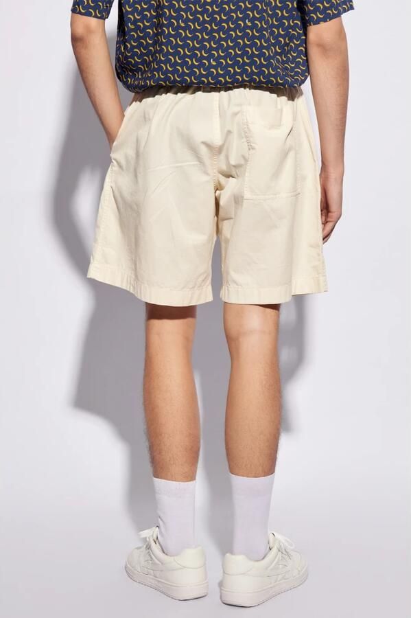 Palm Angels Witte Trekkoord Bermuda Shorts White Heren - Foto 5