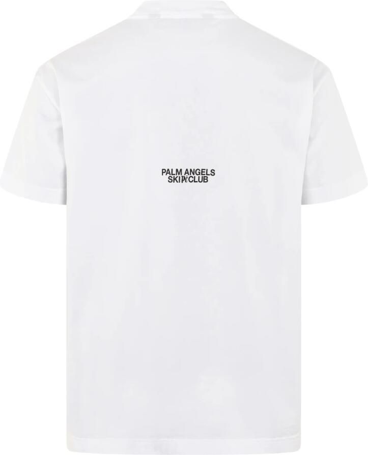 Palm Angels Heren Ski Club T-Shirt Wit White Heren - Foto 5