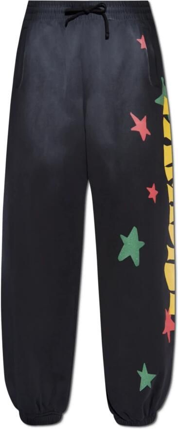 Palm Angels Sweatpants met print Black Heren