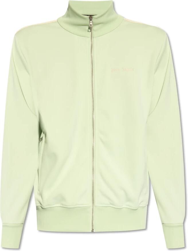 Palm Angels Sweatshirt met logo Green Heren
