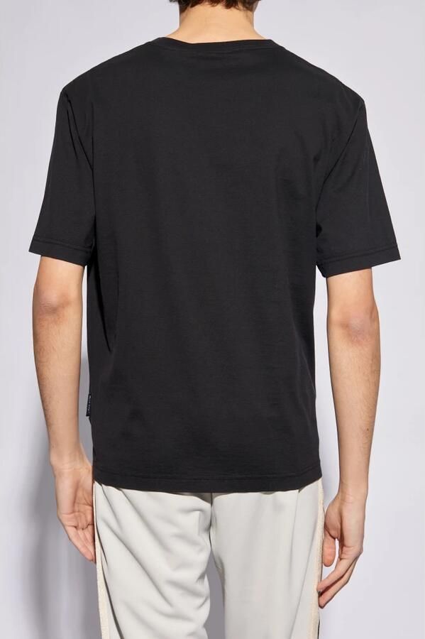 Palm Angels Zwart Monogram T-shirt met Geborduurd Logo Black Heren - Foto 11