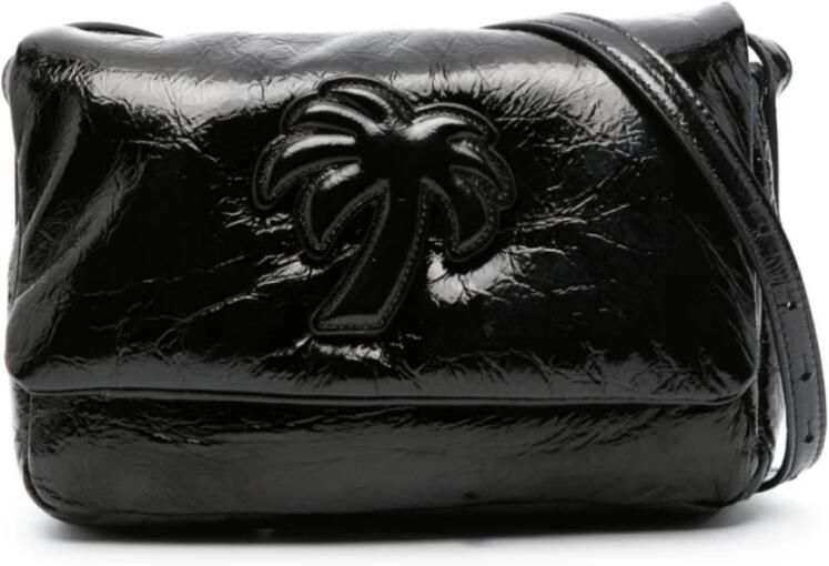 Palm Angels Zachte Bridge Logo Schoudertas Black Dames - Foto 5