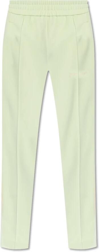 Palm Angels Zijstreep broek Green Heren
