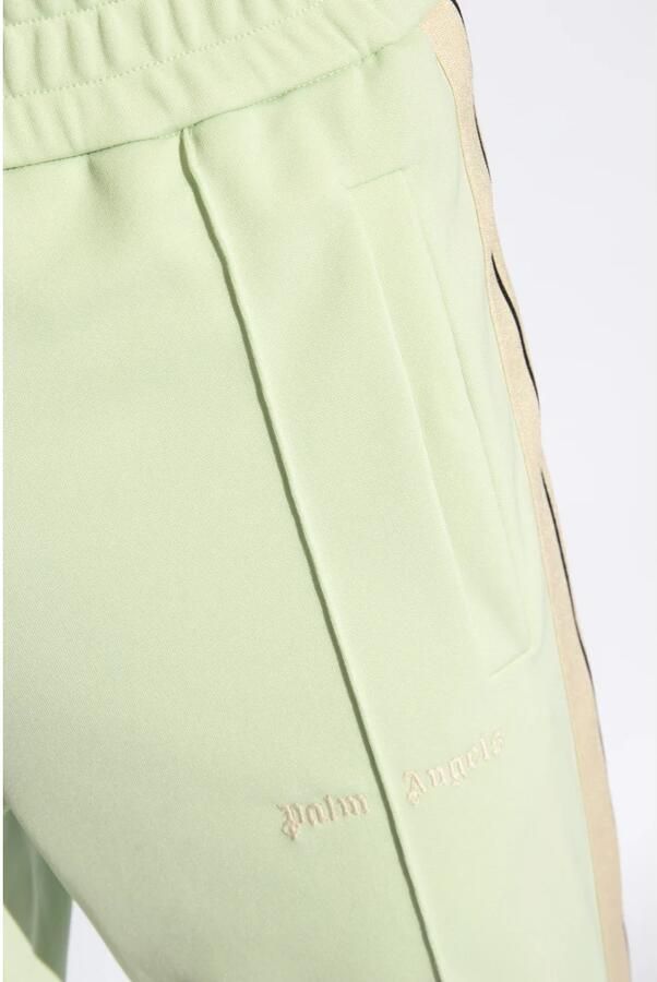 Palm Angels Zijstreep broek Green Heren - Foto 2